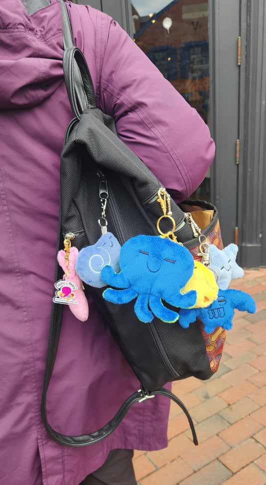 Georgie Octopus Bag Charm Custom Color