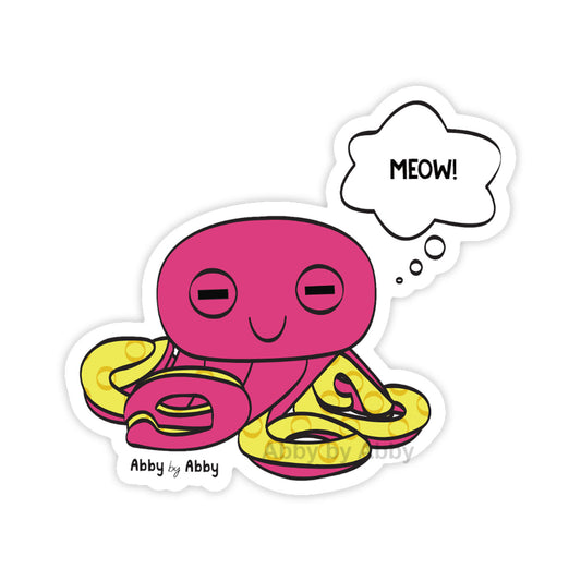 Meow Soleil Octopus Sticker